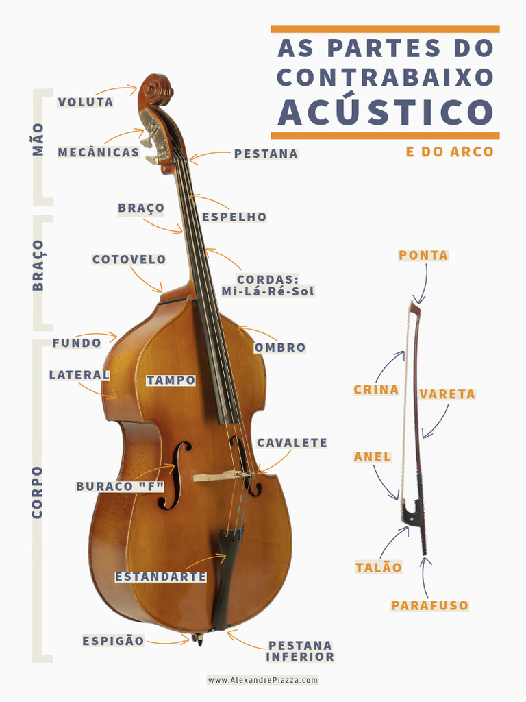 4 Tabela Partes Do Contrabaixo | PDF