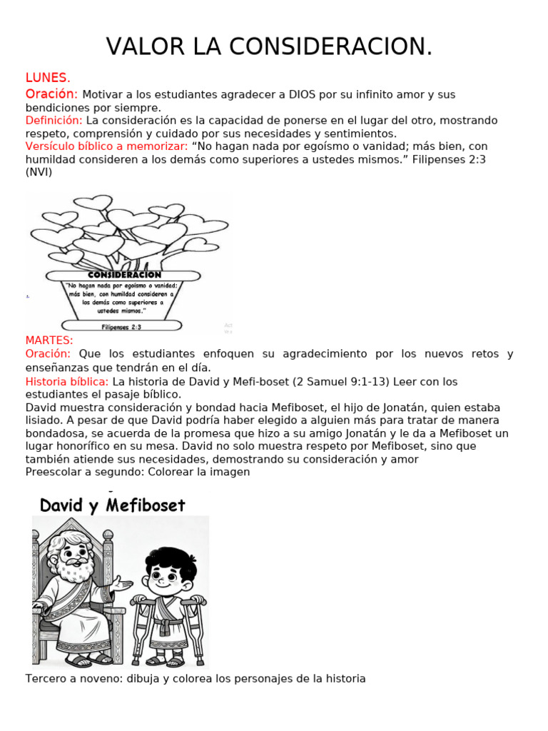 Definición y Valor de la Consideración | PDF | Oración | Amor