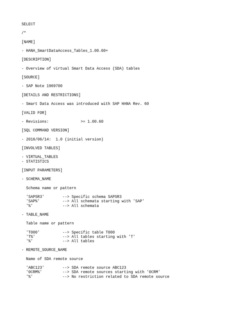 SAP HANA Smart Data Access Overview | PDF | Information Technology ...