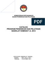 Katalog Diklat Badiklat Kemhan 2012