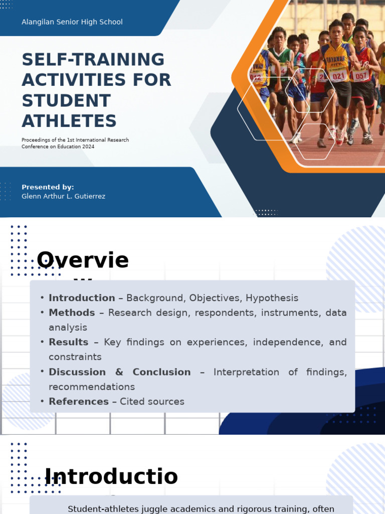Self-Training for Student Athletes | PDF | Methodology | Psychological ...
