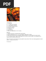 Cooking Receipe KM Mathew