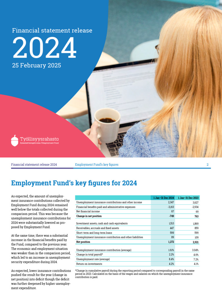 Employment Fund Financial Statement Release 2024 | PDF | Investing ...