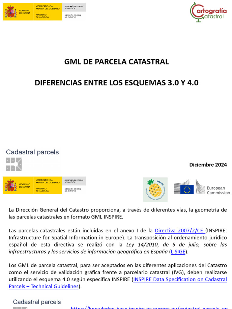 Diferencias GML Parcela 3 4 | PDF | Ley de Tierras | Tecnología geográfica