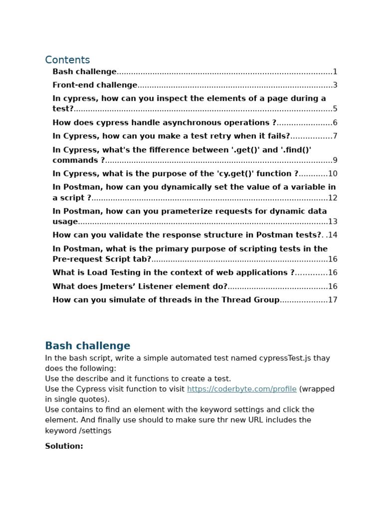 Cypress and Postman Testing Guide | PDF | Document Object Model ...