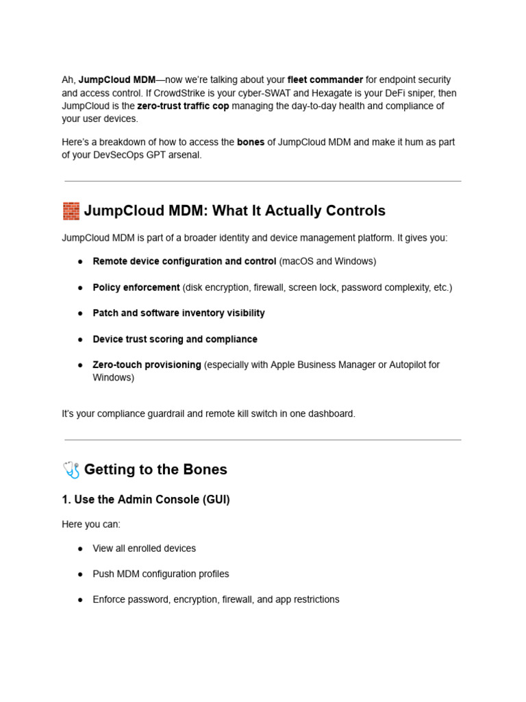 JumpCloud MDM: Endpoint Security Simplified | PDF | Computing ...