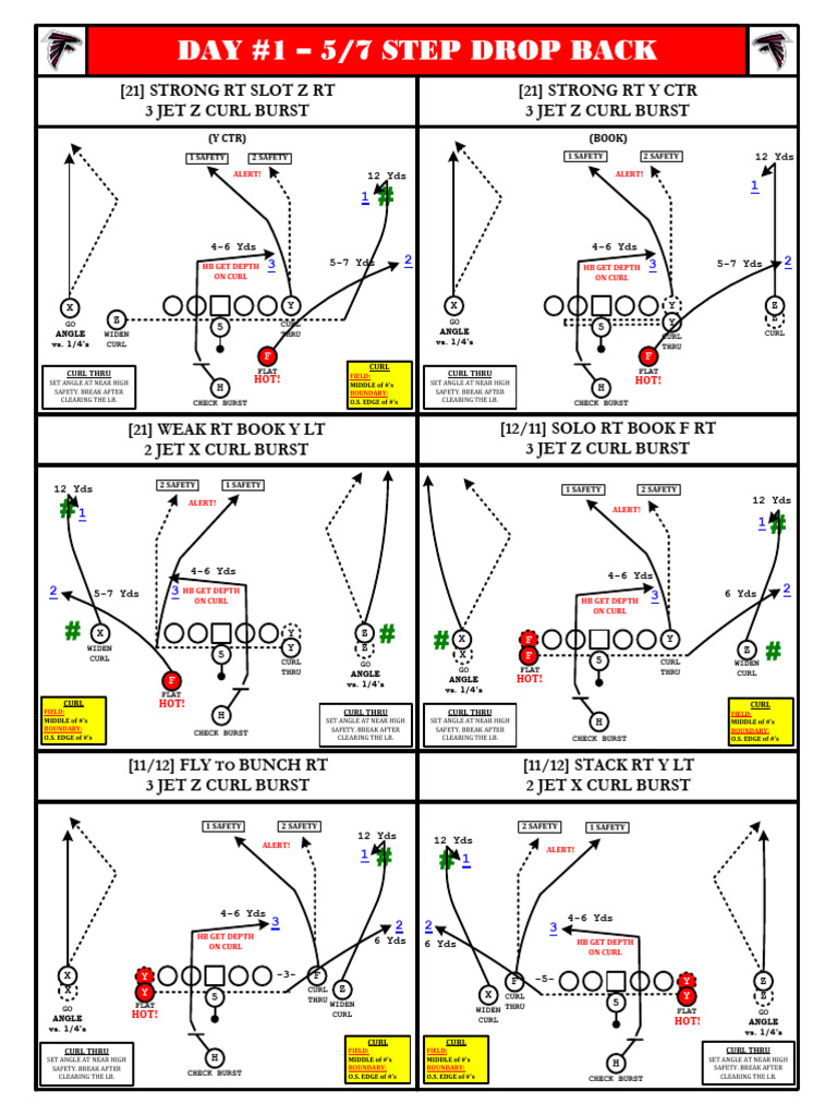 Football Playbook: Drop Back Strategies | PDF