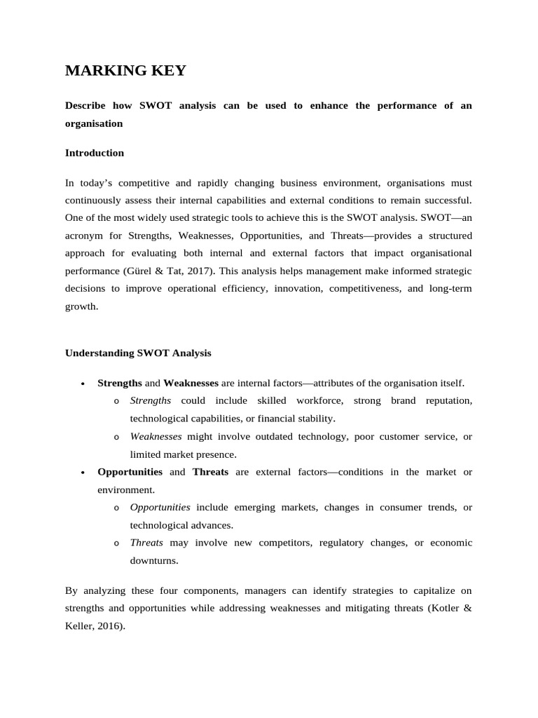 Agri Marketing Assign One Marking Key | PDF | Swot Analysis | Business