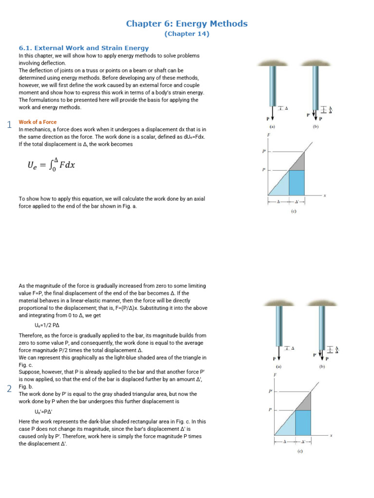 06 Energy Methods | PDF | Beam (Structure) | Stress (Mechanics)