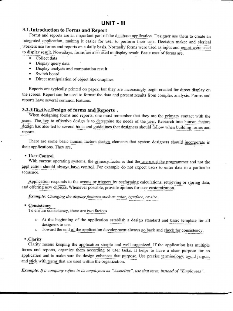 Unit V DBMS Reports Notes | PDF