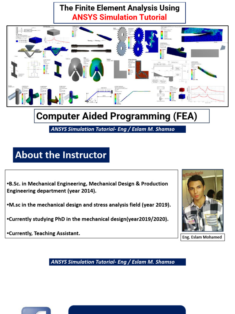 Eng Eslam ANSYS Simulation | PDF | Finite Element Method | Stress ...