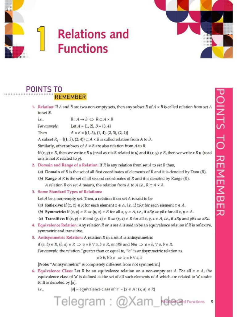 Relation and Function | PDF
