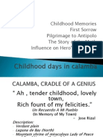 Chapter 1 Lesson 2 Childhood Days in Calamba