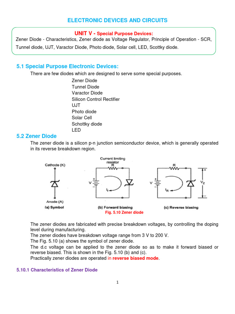 Special Purpose Electronic Devices | PDF | Diode | P–N Junction