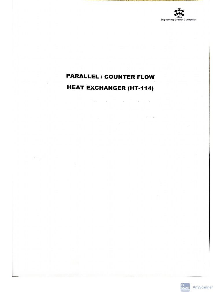 Double Pipe Heat Exchanger Lab Manual | PDF