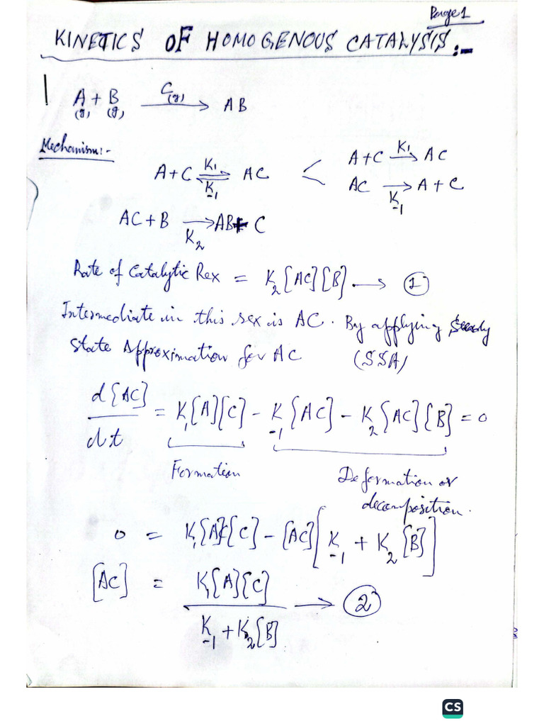 Homogeneous Catalysis | PDF