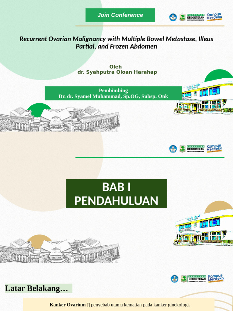 Recurrent Ovarian Malignancy With Multiple Bowel Metastase + Illeus ...