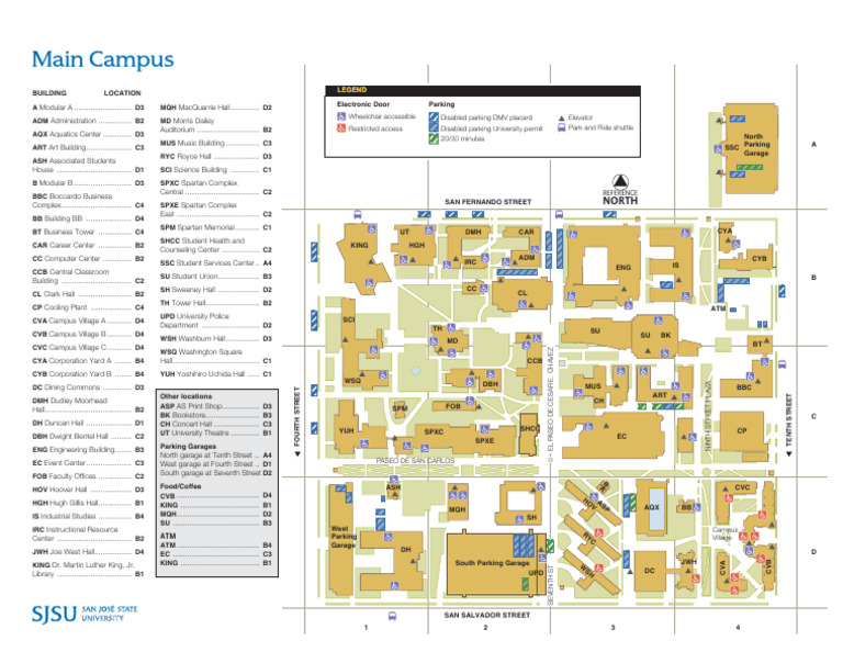 SJSU Campus Parking Map PDF | PDF