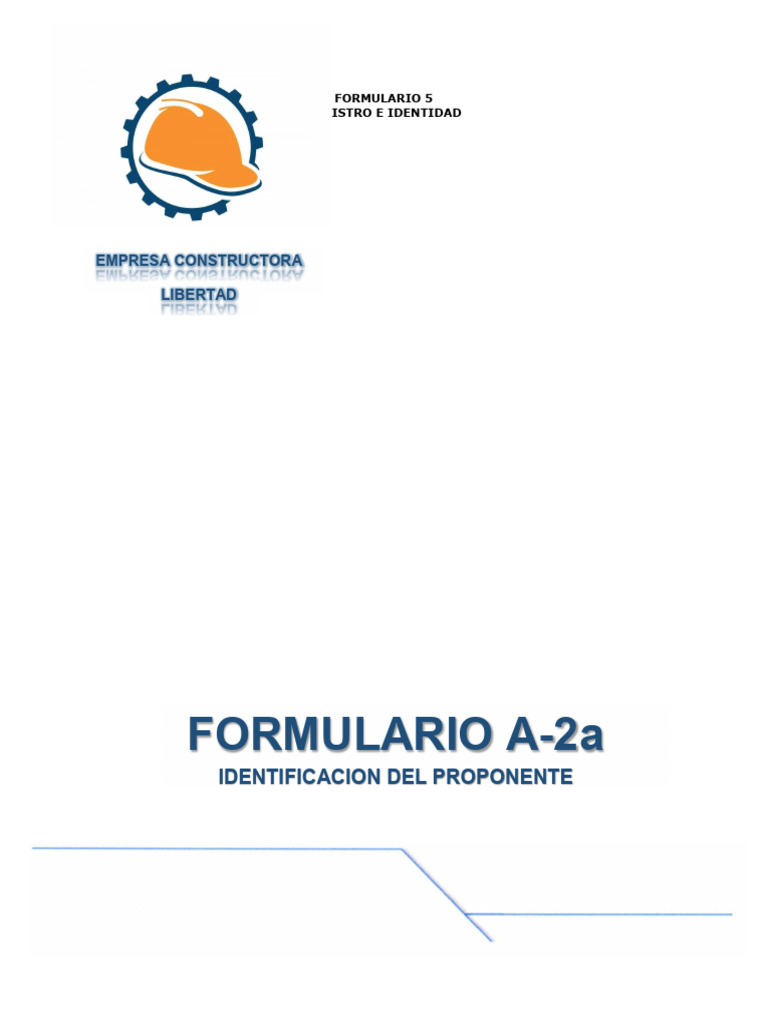 Registro de Proponente: Empresa Constructora Libertad | PDF