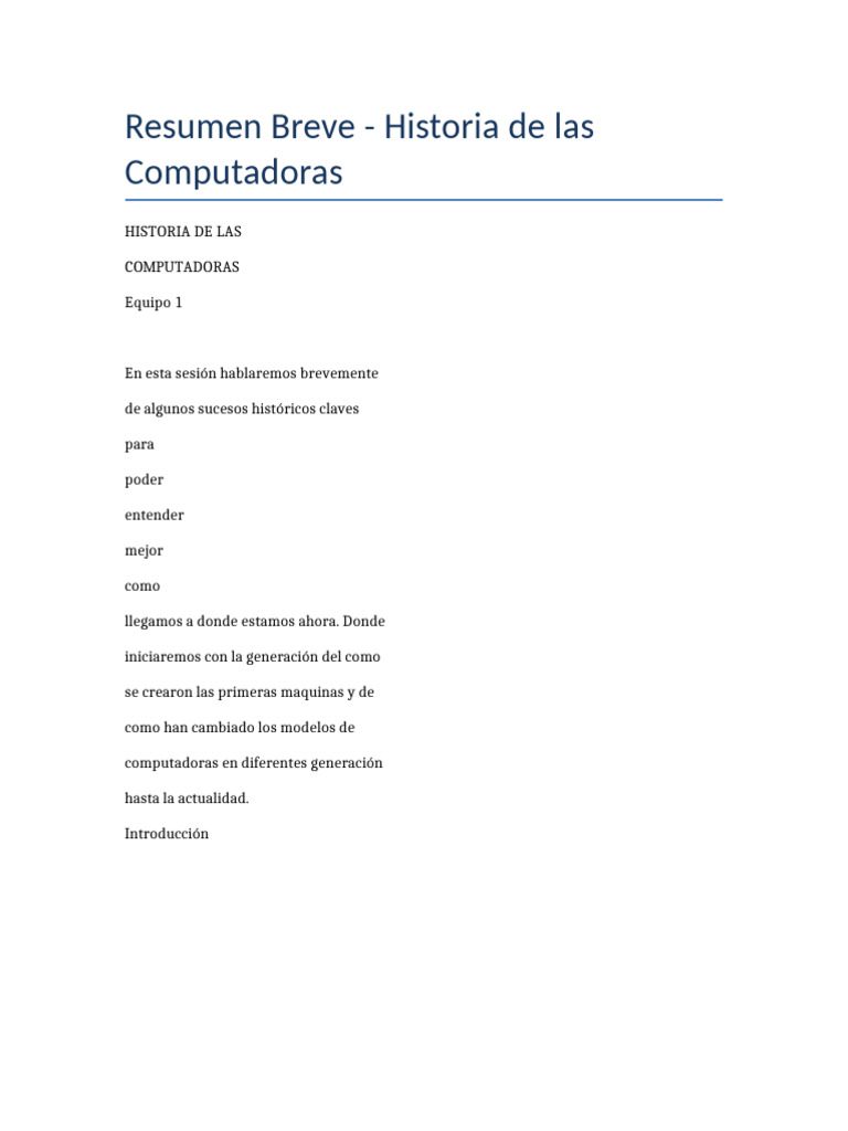 Resumen Historia | PDF | Computadoras personales | Ibm