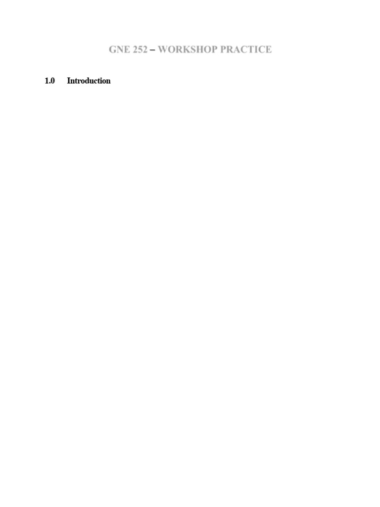 Workshop Practice and Safety Guide | PDF | Heat Treating | Forging