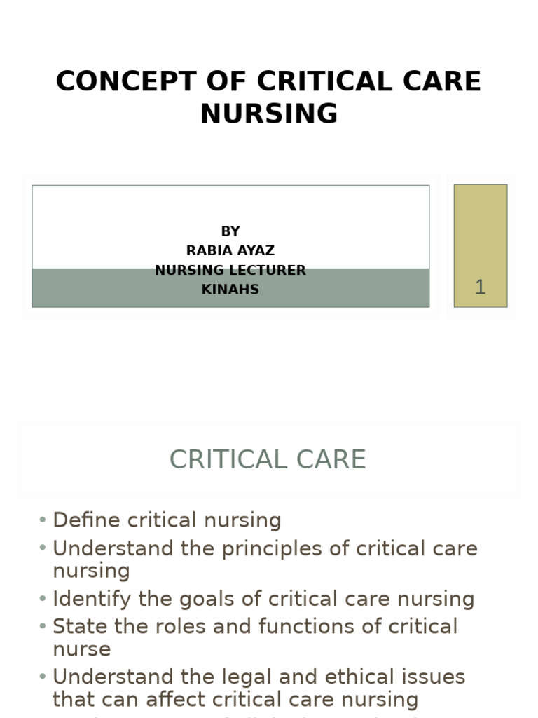Principles of Critical Care Nursing | PDF | Intensive Care Medicine ...