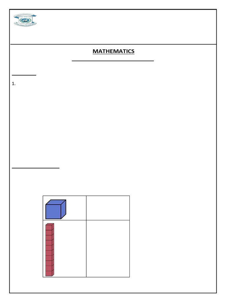 Class 1 Math Study Material: Numbers 1-50 | PDF | Numbers | Chess