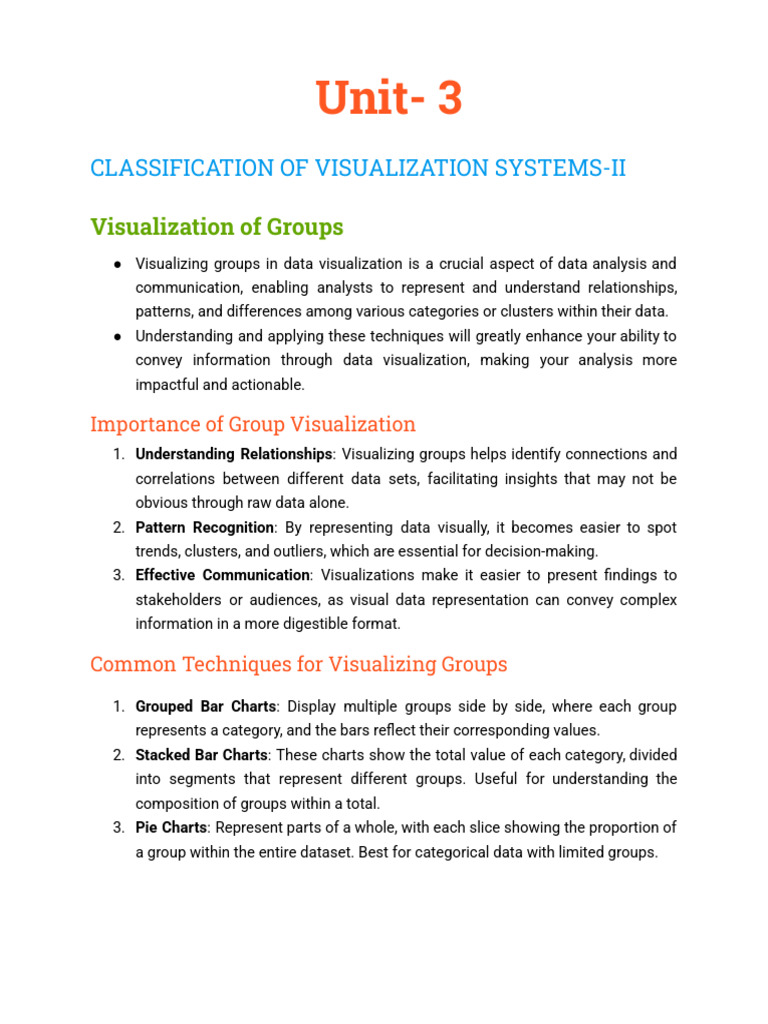 Group Visualization Techniques in Data Analysis | PDF | Cluster ...