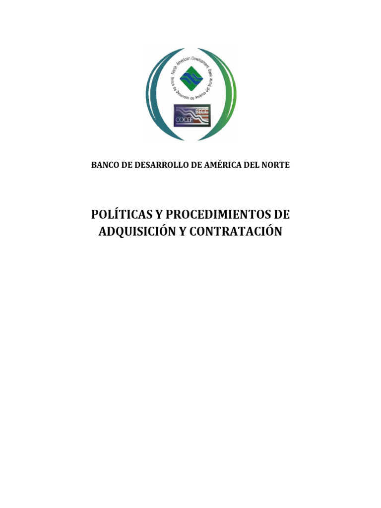 Políticas de Adquisición del BDAN | PDF | Bancos | Organización no ...