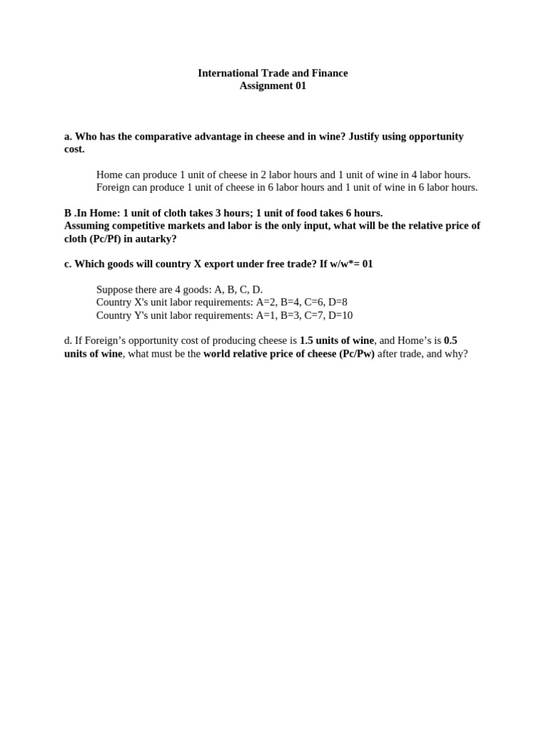 Assignment 01 For A&b | PDF