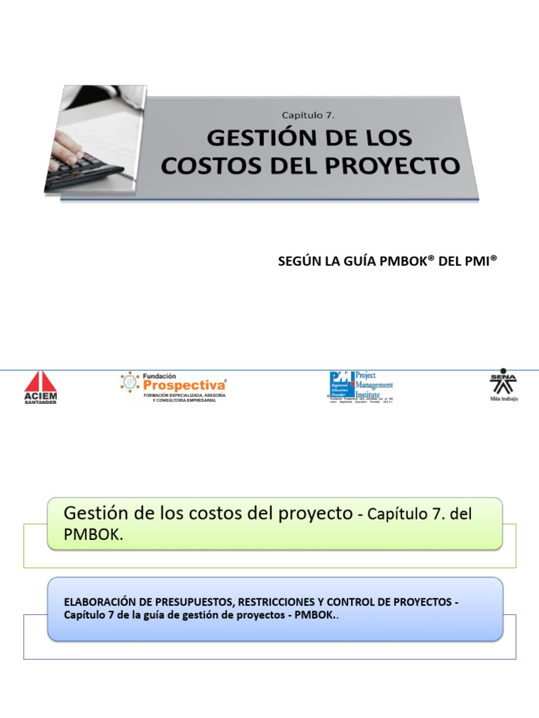 Gestión de Costos en Proyectos PMBOK | PDF | Presupuesto | Planificación