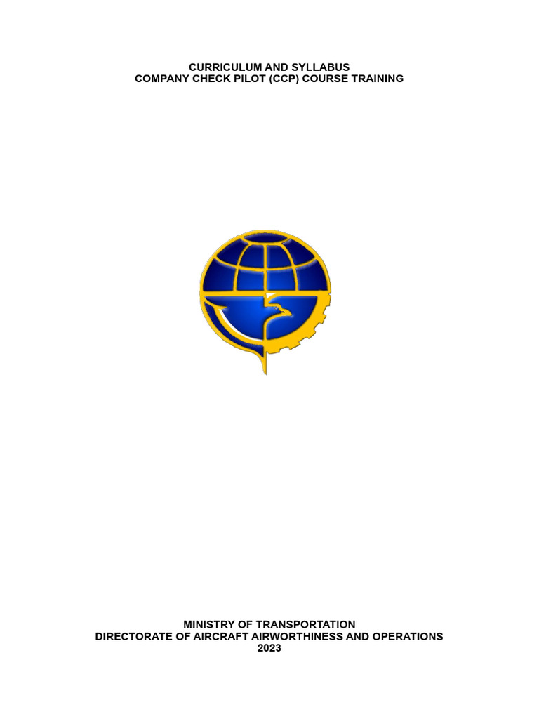CCP Course Curriculum Overview | PDF | Flight Instructor | Flight Test