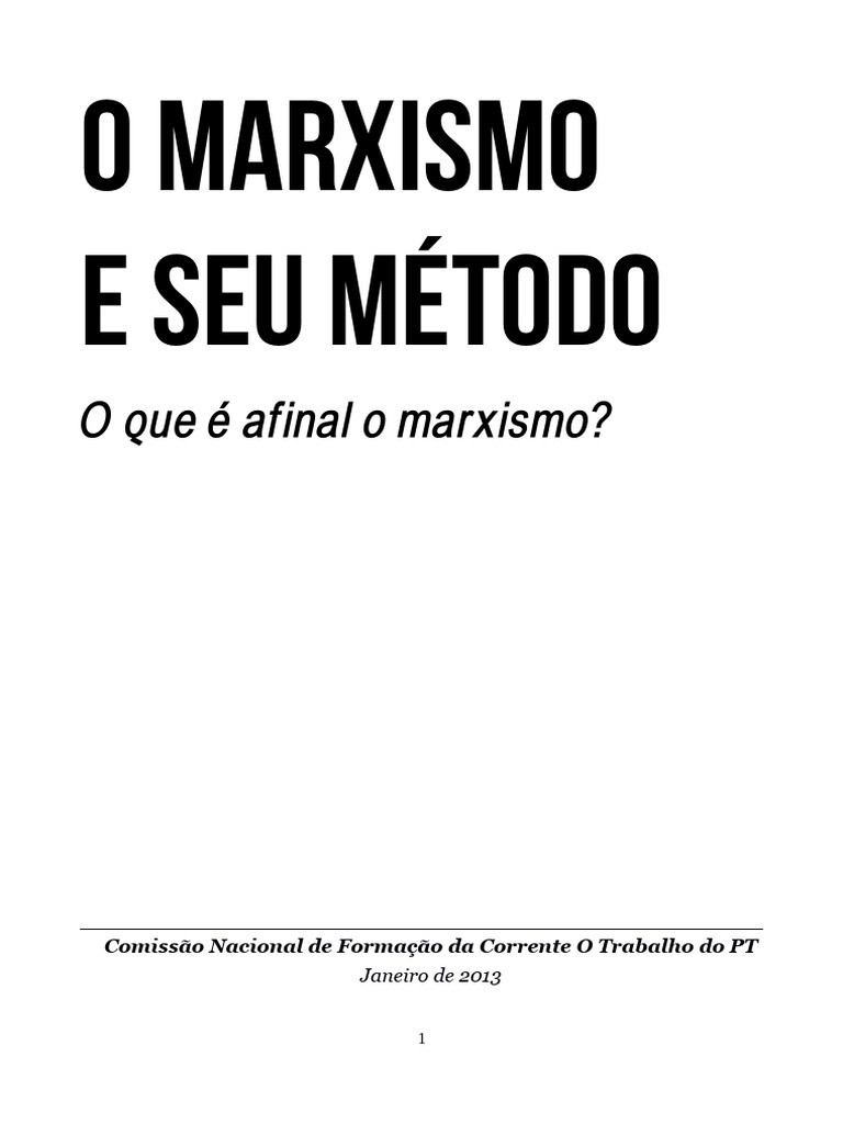 Marxismo: Teoria e Atualidade Social | PDF | Karl Marx | Marxismo
