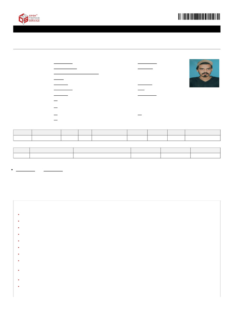 OTS Application Form for Engineer Position | PDF | Banks | Receipt