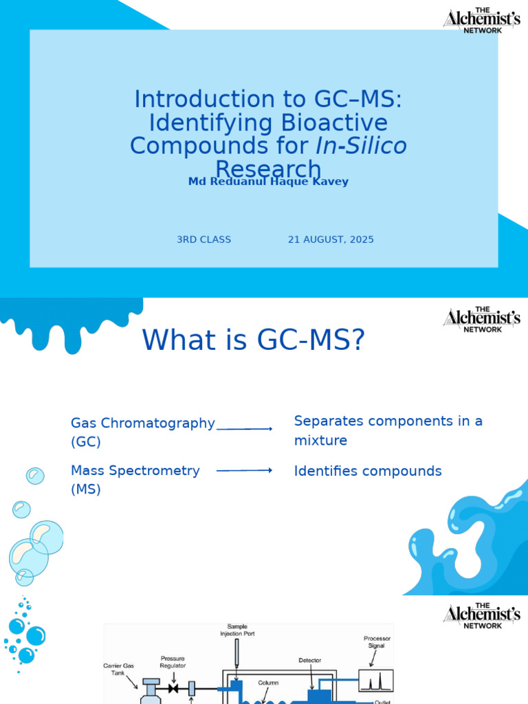 GC-MS for In-Silico Bioactive Analysis | PDF