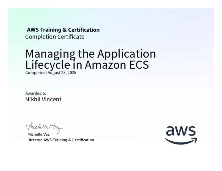 Managing The Application Lifecycle in Amazon ECS: AWS Training ...