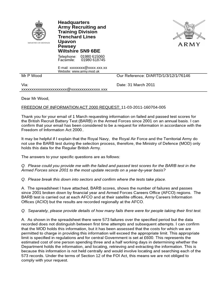 BARB Test Scores and Requirements Data | PDF | Government | Justice
