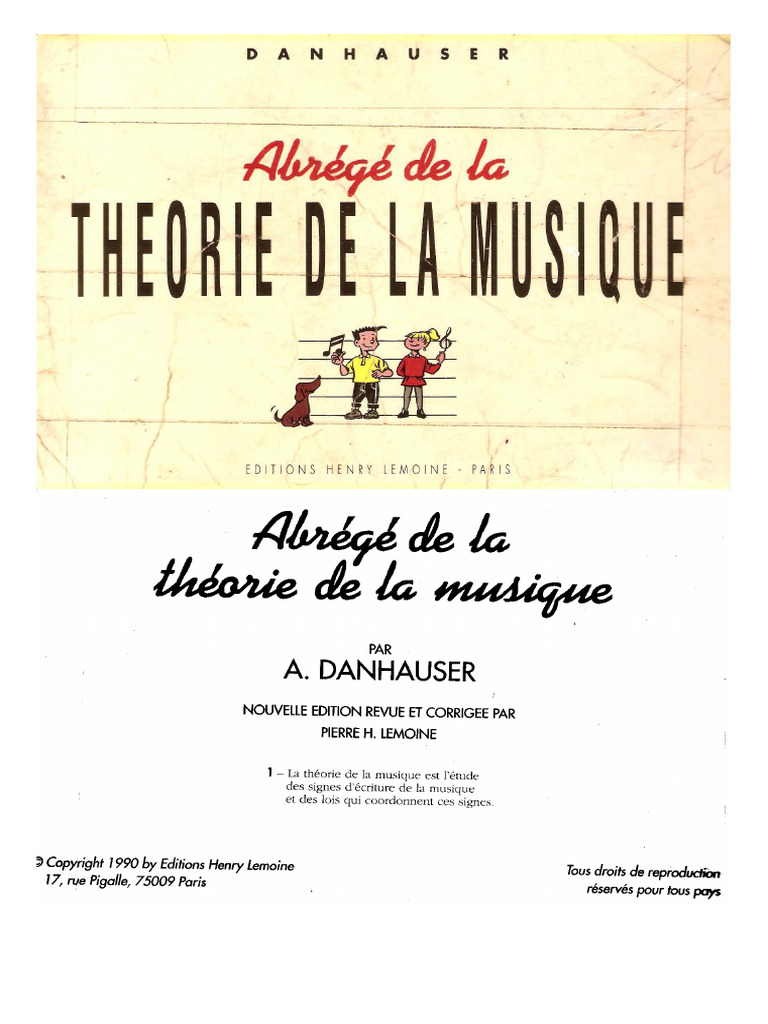 Abrégé Théorie de La Musique (a.danhAUSER) | PDF