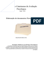 PDFApostila sobre informes psicológicos II Seminário Catarinense de Avaliação Psicológica