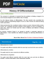 History of Differentiation