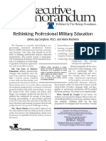 Carafano Rethinking Professional Military Education