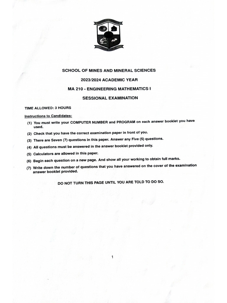 Ma 2023-2024 Sessional | PDF