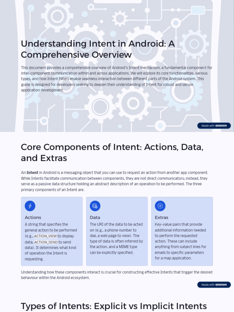 Android Intent Mechanism Explained | PDF | Uniform Resource Identifier ...