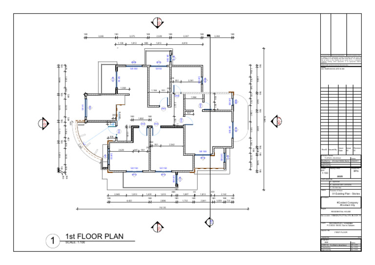 First Floor Plan for Residential House | PDF