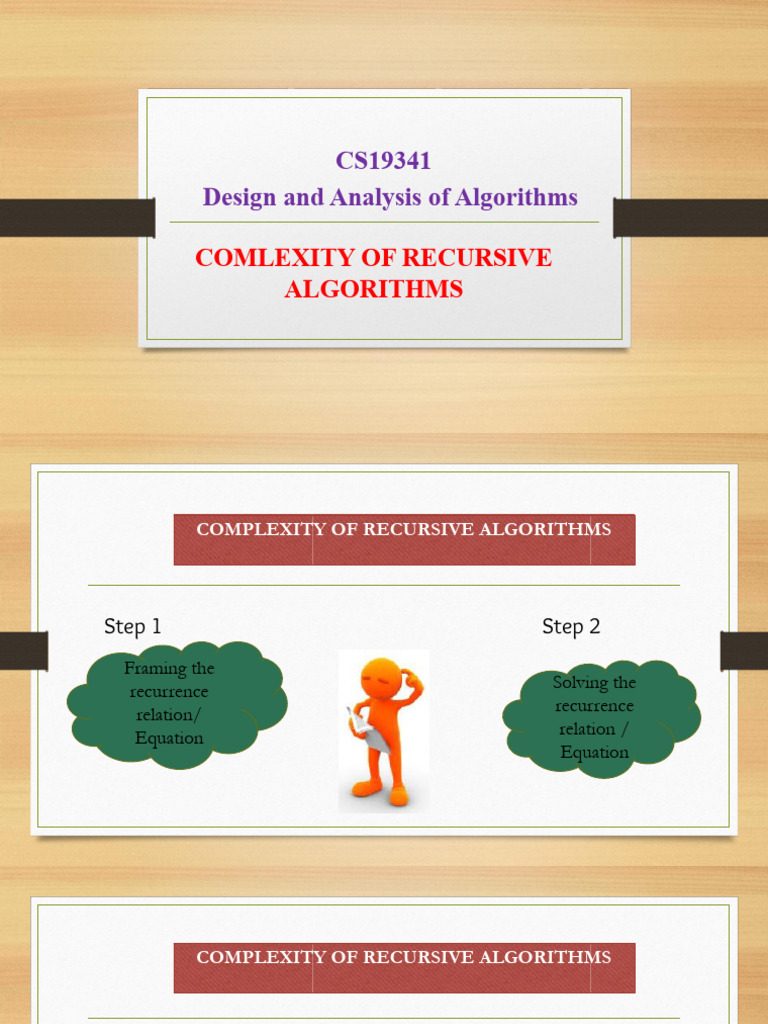 Recursive Algorithm Complexity Analysis | PDF | Recurrence Relation ...