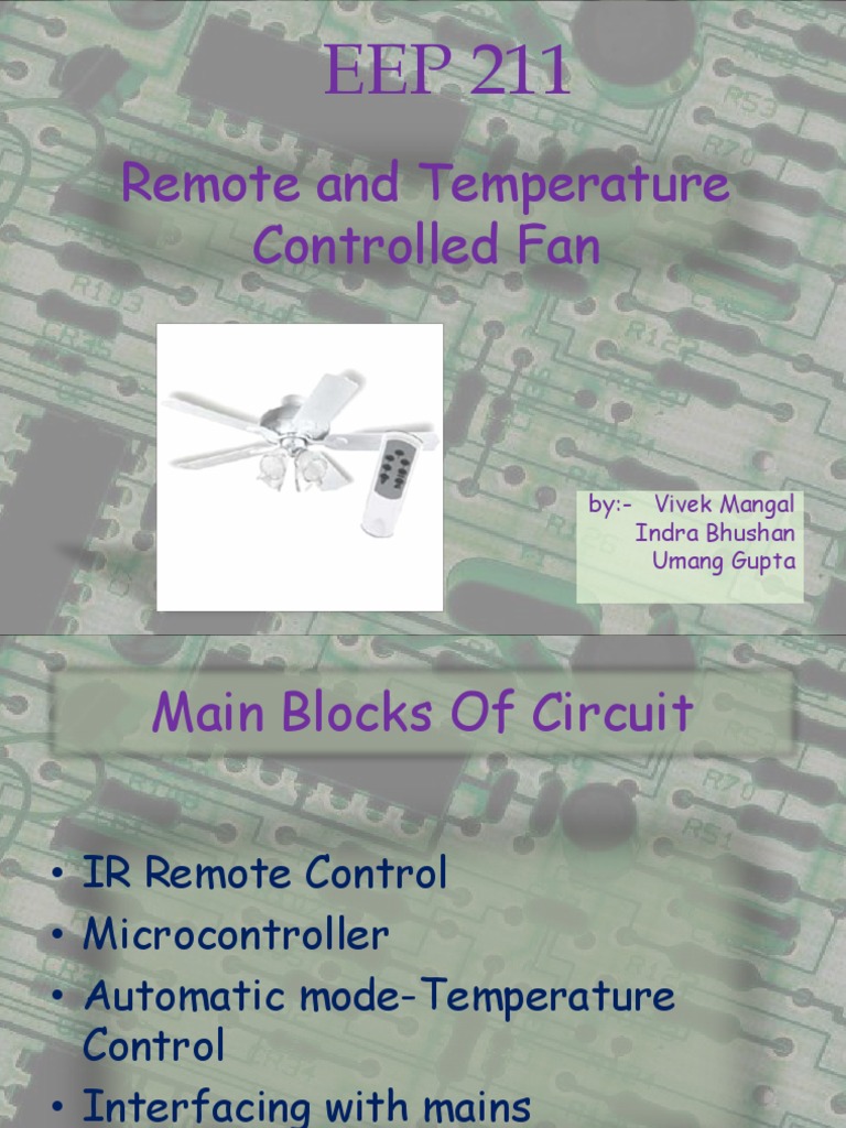 Remote-Controlled Temperature Fan System | PDF | Technology & Engineering