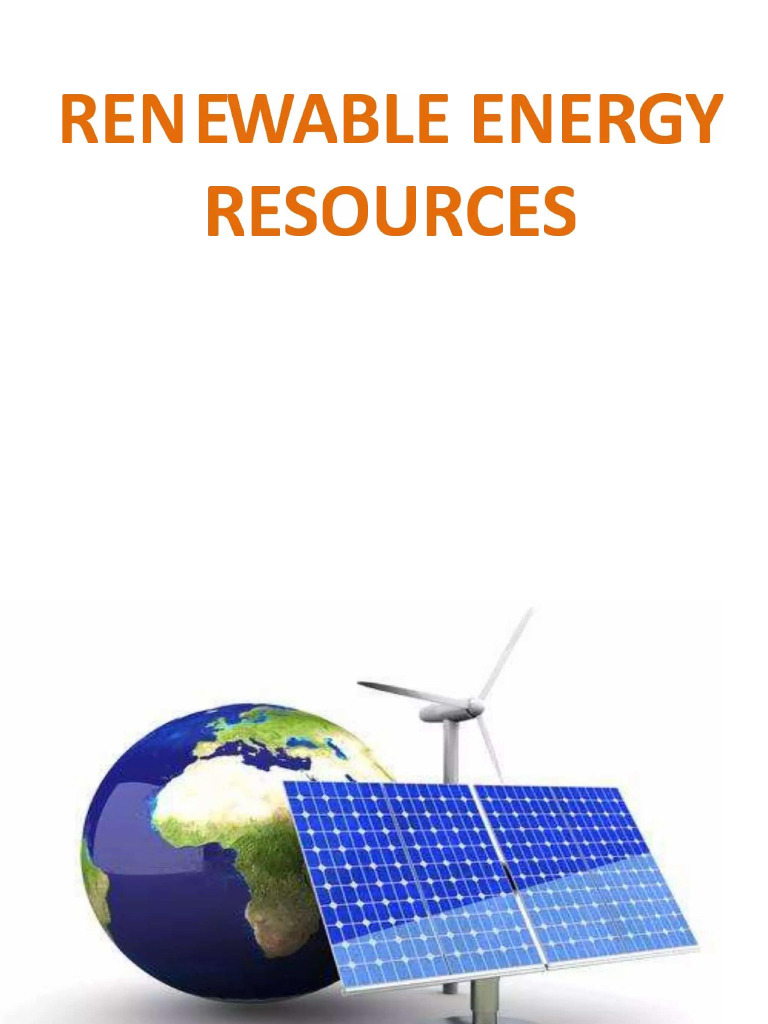 Overview of Renewable Energy Sources | PDF | Wind Power | Photovoltaics