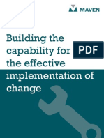 Building Capability For Effective Implementation of Change