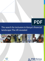 The Search For Inclusion in Kenya's Financial Landscape: The Rift Revealed