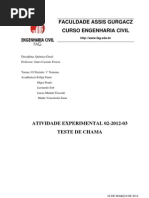 Relatorio Quimica Teste de Chama